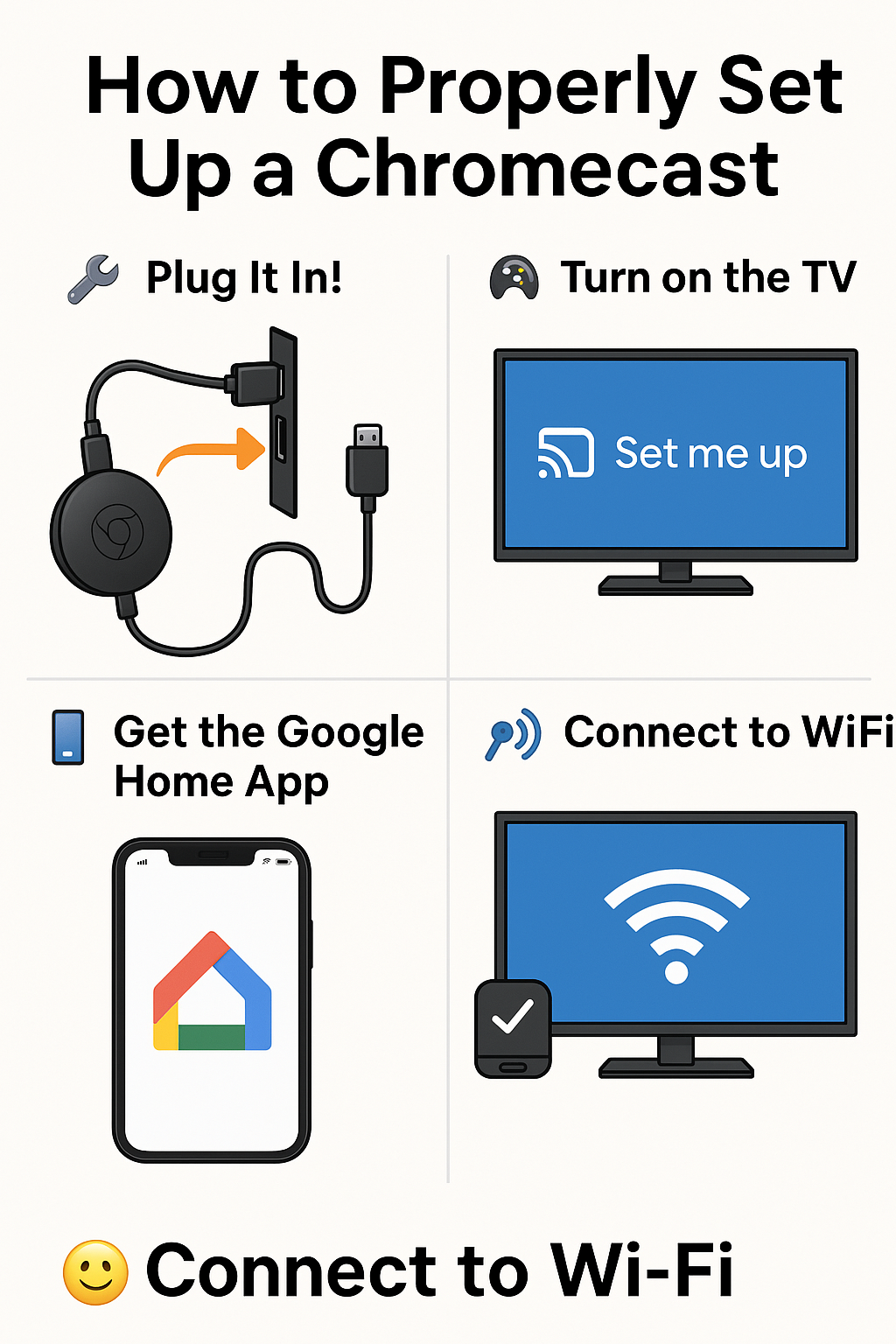 📺✨ How to Properly Set Up a Chromecast – Step-by-Step&nbsp; 🎉🔌📡