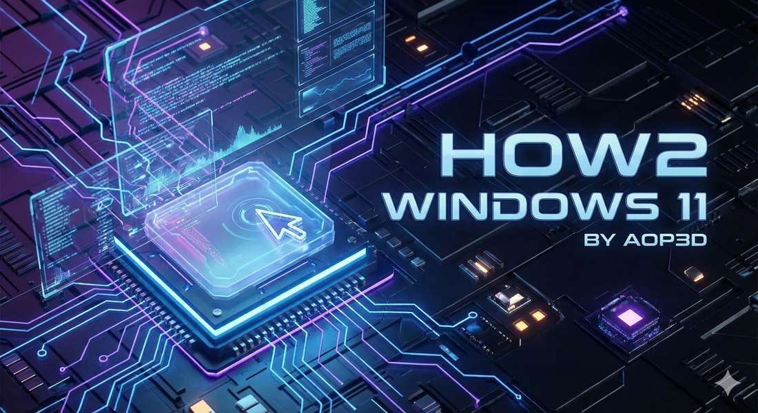 AOP3D HOW2 WINDOWS 11 The Secret "Power User" Menu