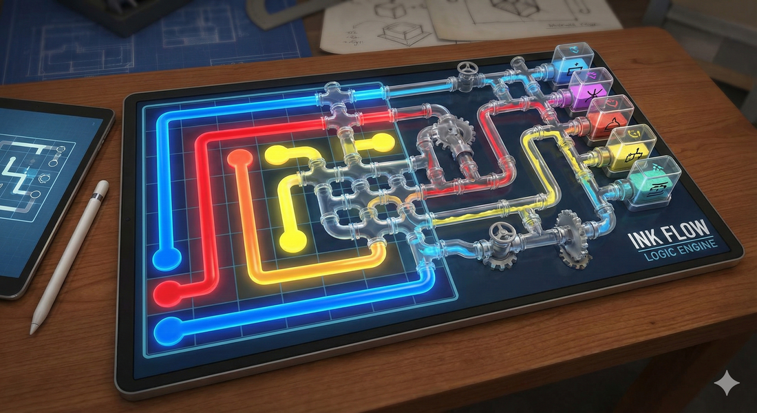 Ink Flow LOGIC PUZZLE  game