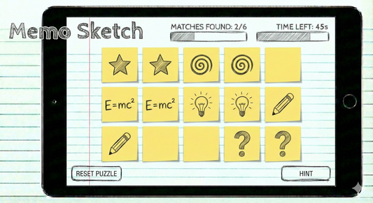 Memo Sketch  STICKY NOTE PUZZLE GAME