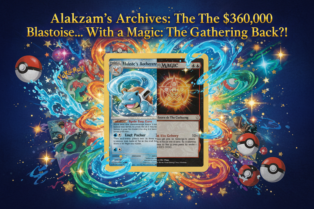 Alakazam's Archives: The $360,000 Blastoise... With a Magic: The Gathering Back?!