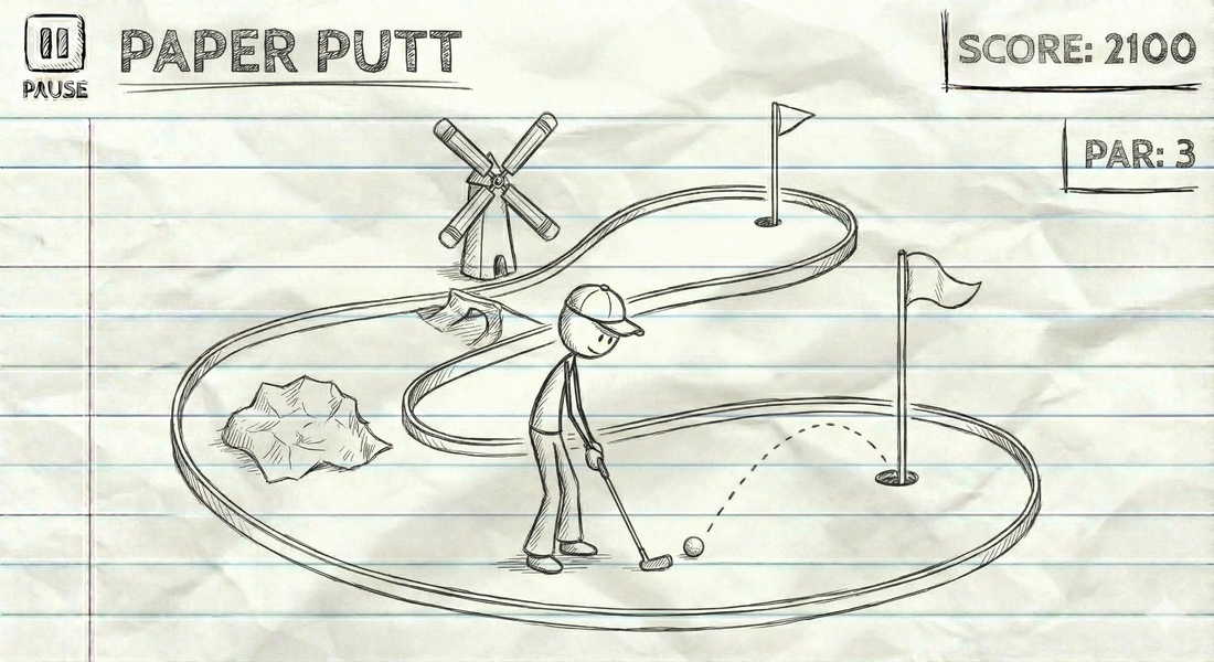 "Paper Putt". CLASSROOM GOLF game