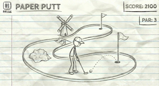 "Paper Putt". CLASSROOM GOLF game
