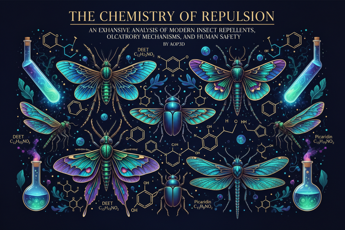 The Chemistry of Repulsion: An Exhaustive Analysis of Modern Insect Repellents, Olfactory Mechanisms, and Human Safety ( by aop3d )