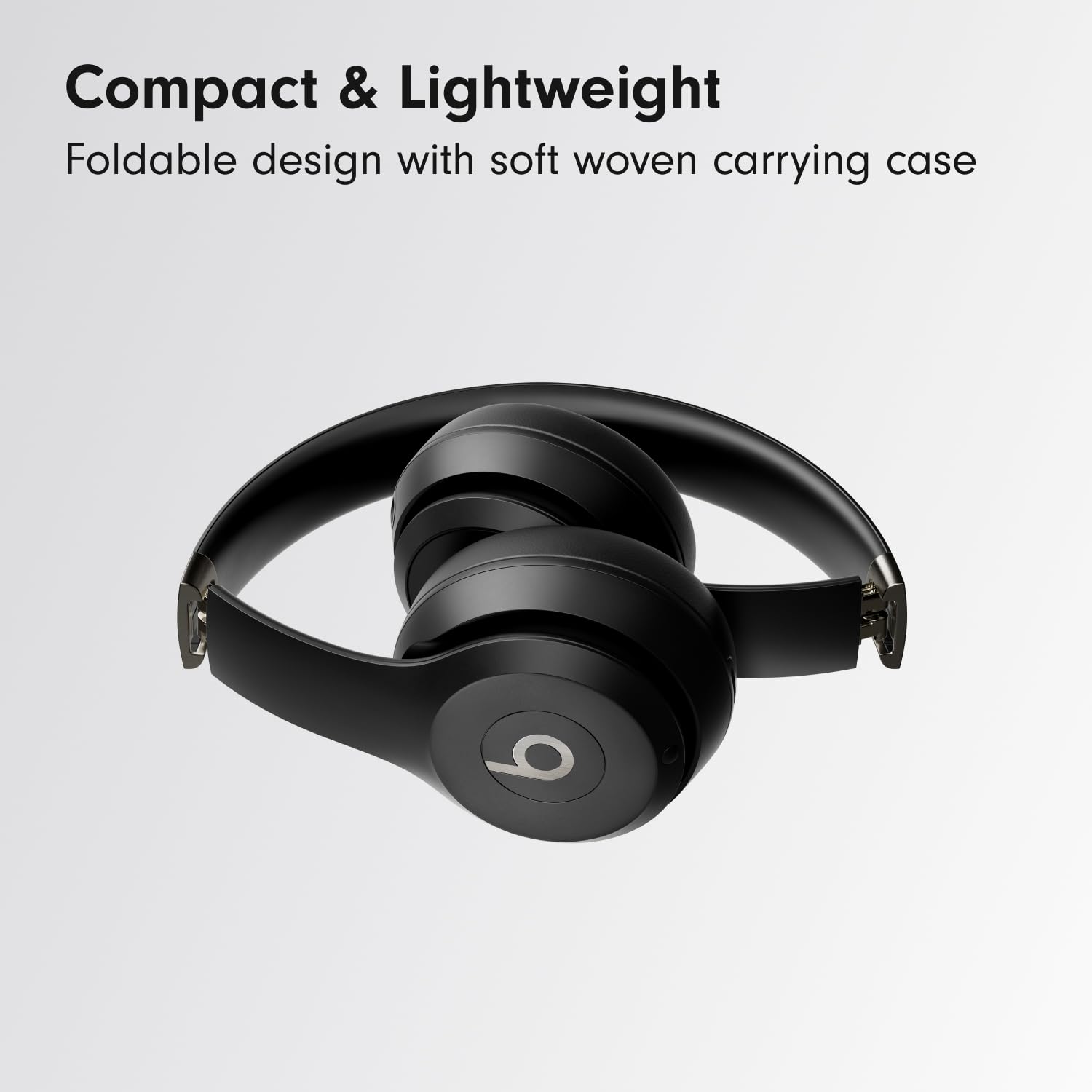 Beats Solo 4 - Wireless On-Ear Bluetooth Headphones, Up to 50-Hour Battery Life, Ultra-Lightweight Comfort, Powerful and Balanced Sound, Apple & Android Compatible - Matte Black - AOP3D tech