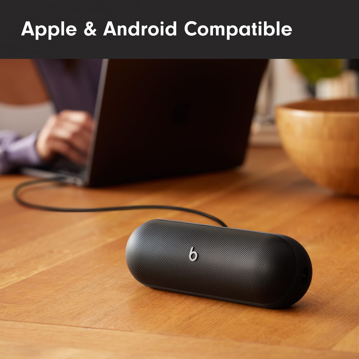 Beats Pill - Portable Bluetooth Speaker - Up to 24H Battery Life, Water Resistant, Bluetooth, Apple & Android Compatible, Seriously Loud Sound for Home, Outdoor and Travel - Matte Black - AOP3D tech