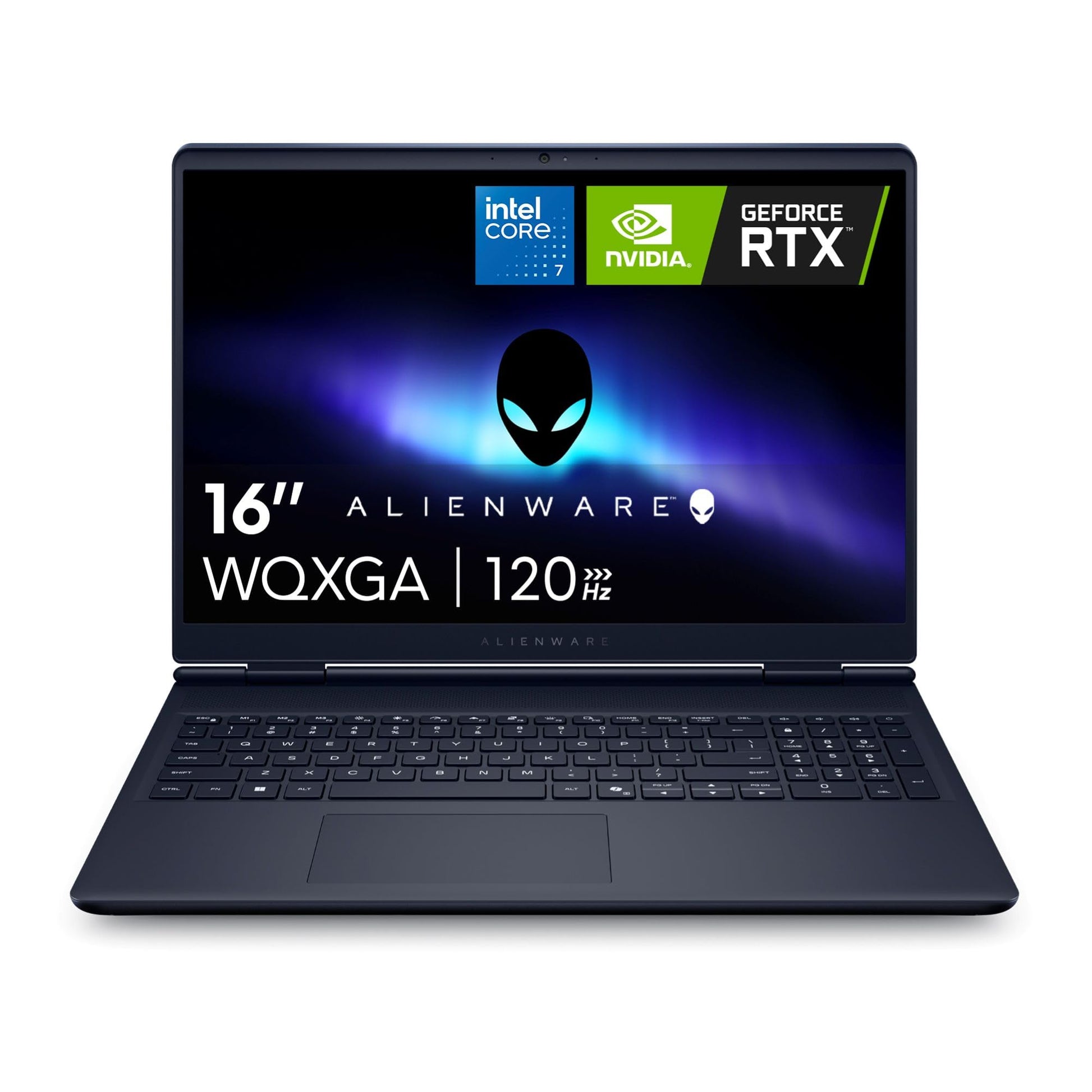 Alienware 16 Aurora Laptop AC16250-16-inch 16:10 WQXGA Display, Intel Core 7-240H Series 2, 16GB DDR5 RAM, 1TB SSD, NVIDIA GeForce RTX 5060 8GB GDDR7, Windows 11 Home, Onsite Service - Blue - AOP3D tech