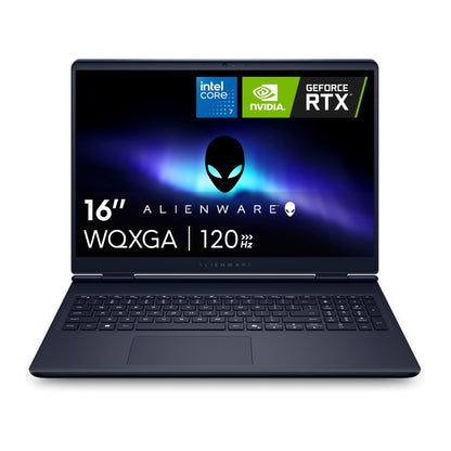 Alienware 16 Aurora Laptop AC16250-16-inch 16:10 WQXGA Display, Intel Core 7-240H Series 2, 16GB DDR5 RAM, 1TB SSD, NVIDIA GeForce RTX 5060 8GB GDDR7, Windows 11 Home, Onsite Service - Blue - AOP3D tech