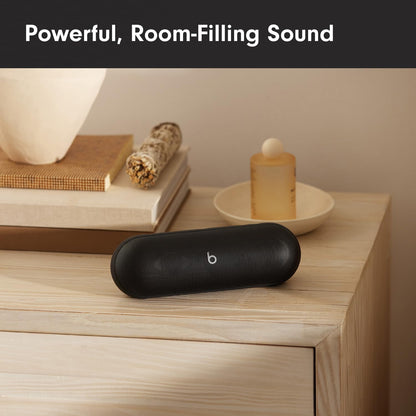 Beats Pill - Portable Bluetooth Speaker - Up to 24H Battery Life, Water Resistant, Bluetooth, Apple & Android Compatible, Seriously Loud Sound for Home, Outdoor and Travel - Matte Black - AOP3D tech