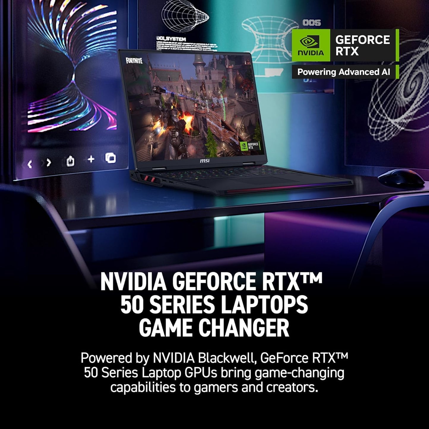 msi Raider 18 HX RTX 5090 Gaming Laptop, 18" 4K MiniLED Display, Intel Core Ultra 9 285HX, 96GB DDR5 RAM, 2TB SSD, RGB Backlit KB, Fingerprint Reader, Thunderbolt 5, Wi-Fi 7, Black, Windows 11 Home - AOP3D tech