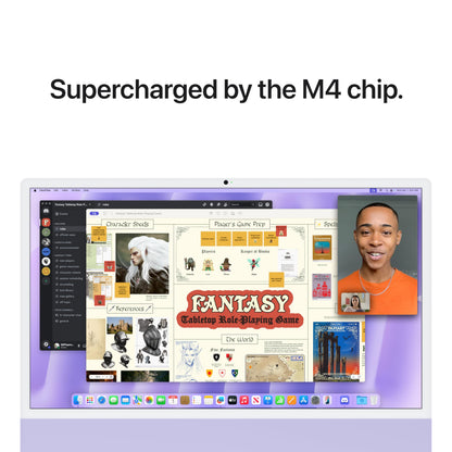 Apple 2024 iMac All-in-One Desktop Computer with M4 chip with 10-core CPU and 10-core GPU: Built for Apple Intelligence, 24-inch Retina Display, 16GB Unified Memory, 256GB SSD Storage; Purple - AOP3D tech