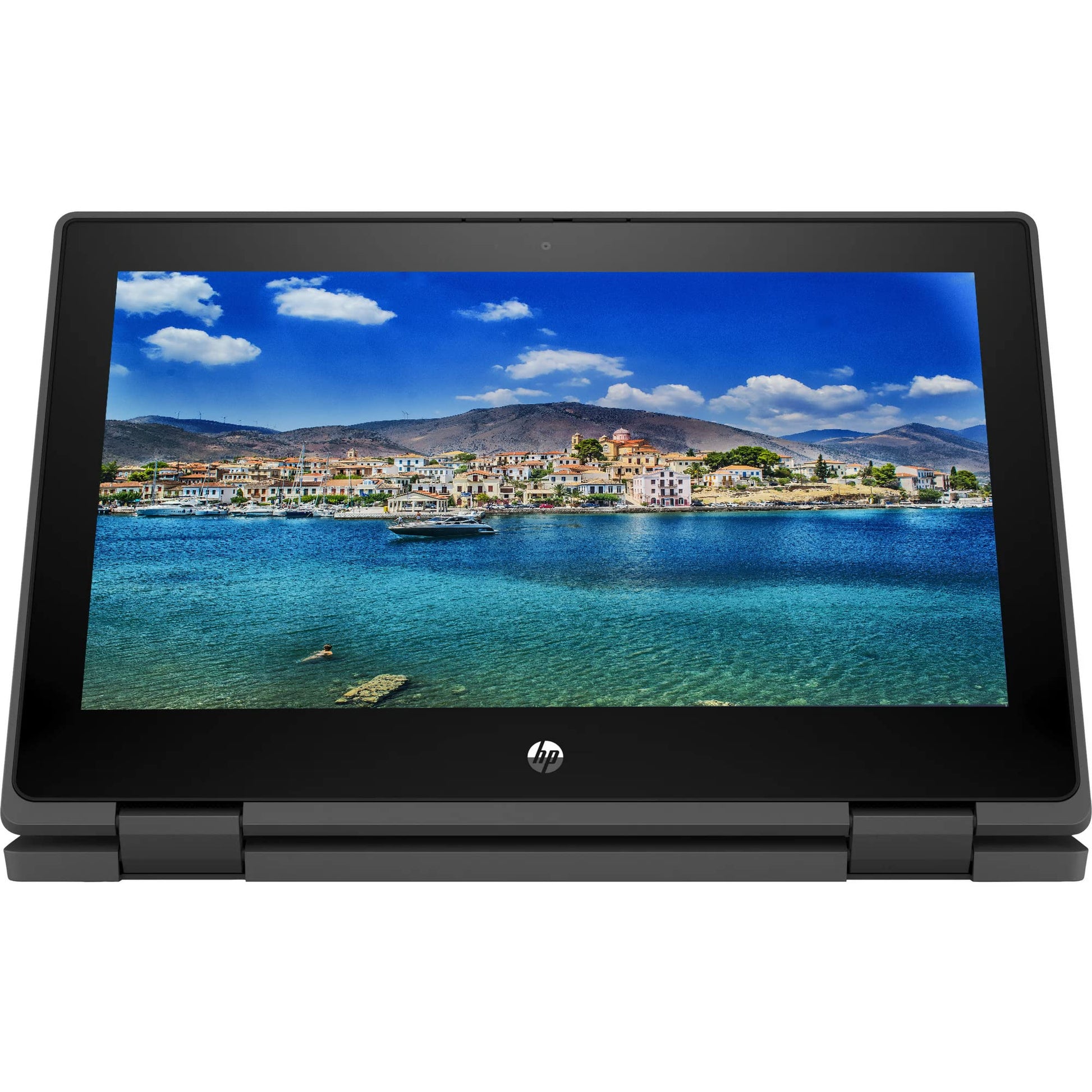 HP 2023 Premium 2-in-1 Convertible Laptop, 11" HD IPS Touchscreen, Intel 4-Core Pentium Processor Up to 3.30GHz, 8GB Ram, 128GB SSD, Super-Fast 6th Gen WiFi, HDMI, Windows 11 (Renewed) - AOP3D tech